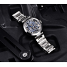 BENYAR - automatic mechanical watch - hollow-out design - stainless steel - blueWatches