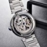 BENYAR - automatic mechanical watch - hollow-out design - stainless steel - whiteWatches