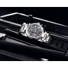 BENYAR - automatic mechanical watch - hollow-out design - stainless steel - blackWatches