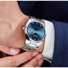 HAIQIN - mechanical automatic watch - stainless steel - silver / blueWatches