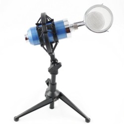 BM8000 - trådbunden inspelningskondensor - mikrofon - stötfäste - stativ - 3,5 mm kontakt