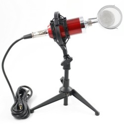 BM8000 - wired recording condenser - microphone - shock mount - stand - 3.5mm plugMicrophones