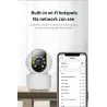 Trådlös kamera - babyvakt - automatisk spårning - tvåvägsljud - 5G IP - WiFi - 720P