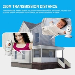 VB601- video babymonitor - trådlös kamera - tvåvägssamtal - mörkerseende - LCD
