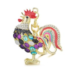 Crystal rooster keychainKeyrings