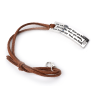 Läderarmband - inspirerande budskap - unisex