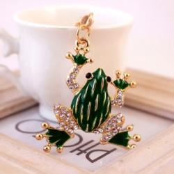 Green crystal frog - keychainKeyrings