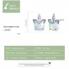 Unicorn & opal - stud earrings - 925 sterling silverEarrings
