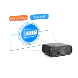 AUN AKEY9S - LED HD-projektor - Android - Bluetooth - WIFI - 4K - 1080P