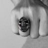 Stainless steel ring with skull jaw - bottle openerRings