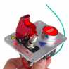 12V - röd lysdiod - start av racerbilsmotor - tryckknapps tändningsknapp - panelomkopplare