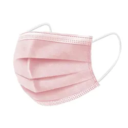 Skyddande mun/ansiktsmask - engångs - antibakteriell - rosa