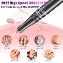 Elektrisk nagelborr - manikyr / pedikyr - 35000RPM
