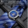 CHENXI - automatic mechanical Quartz watch - waterproof - skeleton design - blackWatches