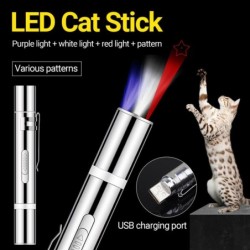 Lasersticka - LED-ljus med mönster - husdjursleksak