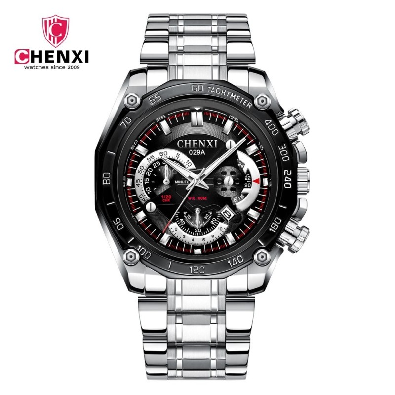 CHENXI - luxury Quartz watch - luminous - waterproof - stainless steelWatches