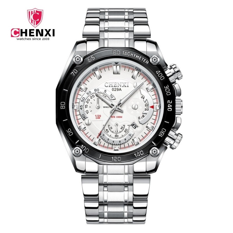 CHENXI - luxury Quartz watch - luminous - waterproof - stainless steelWatches