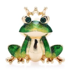 Frog in the crown - broochBrooches