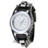 Sports Quartz watch - skull / chain - punk / gothic style - leather strapWatches