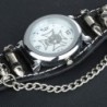 Sports Quartz watch - skull / chain - punk / gothic style - leather strapWatches