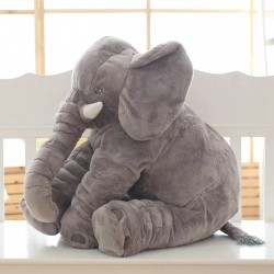 Jätteelefant - uppstoppad babysovkudde - leksak