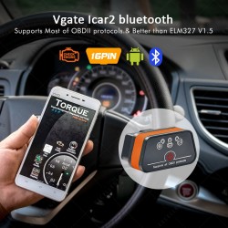 Vgate iCar 2 - Bluetooth - OBD2-skanner - diagnostikverktyg - Elm327 OBDII
