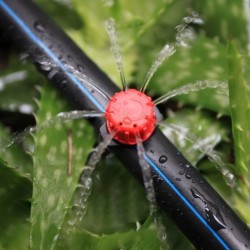 14 tum - mikroslang - justerbar trädgårdssprinkler - 100 st