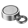 Double sided neodymium magnet - fishing magnet - with eyebolt - 300Kg - D60mmMagnets