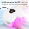 Hjärtformad nageltork - LED - UV - 96W