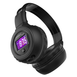 Zealot B570 - Bluetooth headphones - headset - foldable - LCD display - micro-SD slot - microphone - noise reduction