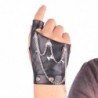 Fingerlös läderhandske - med nitar / kedjor - punkstil - unisex