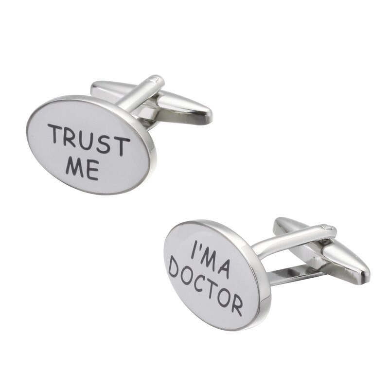 "I'm A Doctor" / "Trust Me" - manschettknappar