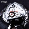 JARAGAR - luxury automatic watch - leather strap - triangle shapeWatches