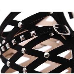 High heel ankle boots - cut out design - with rivets / zipperHigh heels