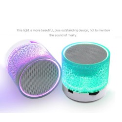 Mini Bluetooth-högtalare - LED - TF-kort - sprucken design