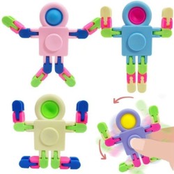 Rymdrobot - fidget spinner - push-bubbla - anti-stress leksak