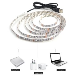LED USB strip light - TV bakgrundsbelysning - SMD 3528 - 5V - 50cm - 1m - 2m - 3m - 4m - 5m