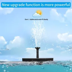 14W - solar flytande damm fontän - vattenpump