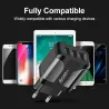 3 USB-portar laddare - 3.0 snabbladdning
