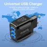3 USB-portar laddare - 3.0 snabbladdning