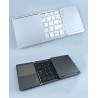 Vikbart Bluetooth-tangentbord - med pekplatta - ultratunt