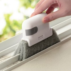 Rengöringsverktyg 2 i 1 spår - rengöringsborste för fönster/dörrkarm - trasa