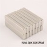 N40 - neodymmagnet - starkt rektangulärt block - 50mm * 10mm * 5mm
