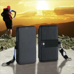 Solar hopfällbar telefonladdare - USB - 10W - 4/5 solpaneler