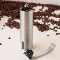 Mini manuell kaffekvarn i rostfritt stål
