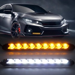 Universal bilstrålkastarlist - DRL - LED-ljus - vattentät - 2 st