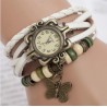 Vintage multi layer bracelet - with Quartz watch - beads / butterflyBracelets