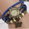 Vintage multi layer bracelet - with Quartz watch - beads / butterflyBracelets