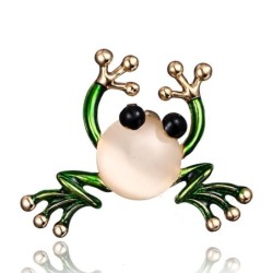 Green frog broochBrooches