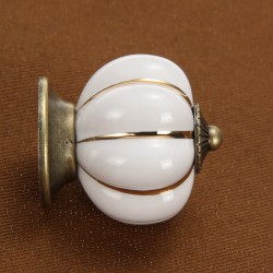 Vintage furniture knob - handle - pumpkin shapeFurniture